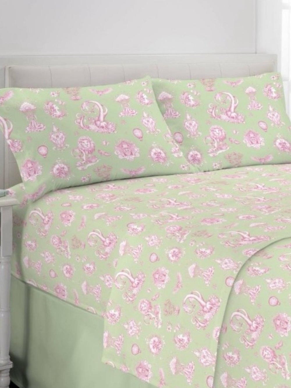 WICKED NWT  Wicked For Good X Katie Kime Sheet Set -full -green/pink